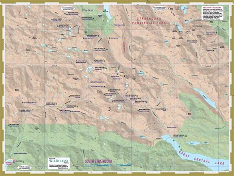 Strathcona Provincial Park Topographic Trail Mapsheet Bundle Wild