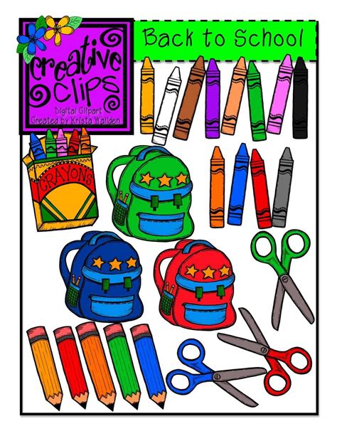 The Creative Chalkboard: Creative Clips Digital Clipart | Creative clips clipart, School ...