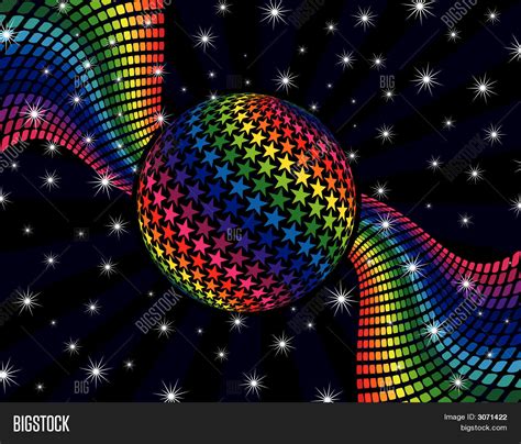 Rainbow Disco Vector And Photo Free Trial Bigstock