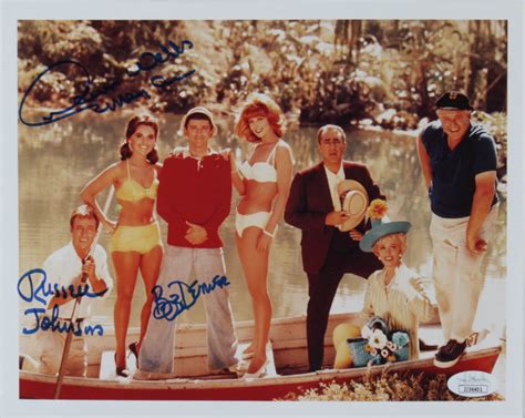 Bob Denver Dawn Wells And Russell Johnson Signed Gilligans Island