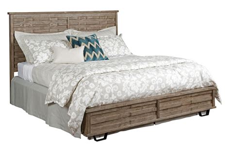 Kincaid Furniture Foundry King Solid Spruce Panel Bed With Rustic And
