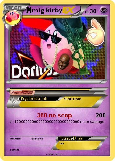 Pokémon Mlg Kirby 5 5 360 No Scop My Pokemon Card