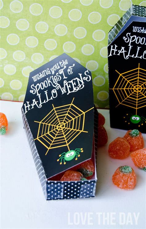 Printable Halloween Treat Box Coffins Trying To Think Up Some
