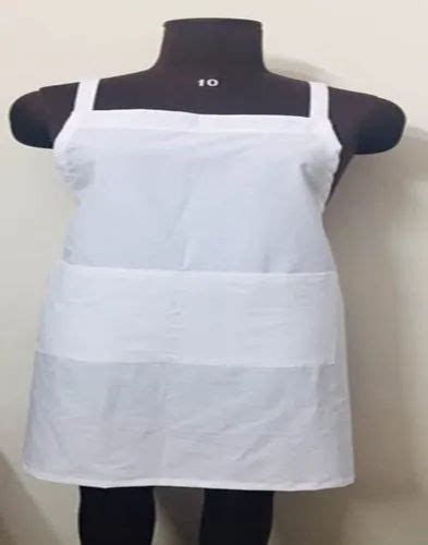 White Plain Cotton Apron For Kitchen Size Medium At Rs 150 In Jaipur