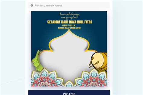 Use this photo filter and share it on your social media! Link Download Twibbon Hari Raya Idul Fitri 1442 H Gratis ...