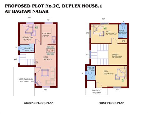 Small Duplex House Plans