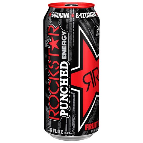 Rockstar Punched Fruit Punch Flavor Energy Drink Smartlabel