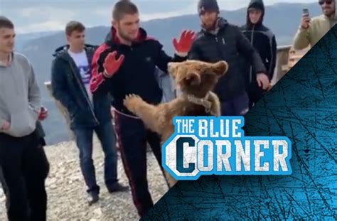 Mmas Week Out Of The Cage Khabib Nurmagomedov Grapples With Bear