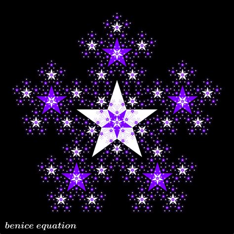 Fun Math Art Pictures Benice Equation Fractal Star Star Fractal