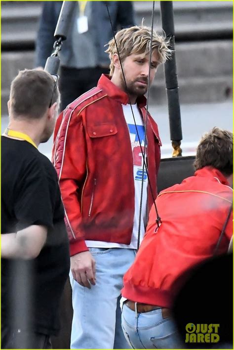 Ryan Gosling Hangs On For Dear Life While Filming The Fall Guy Stunt