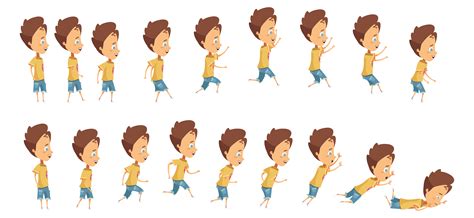 Jumping And Falling Boy Animation 482774 Vector Art At Vecteezy