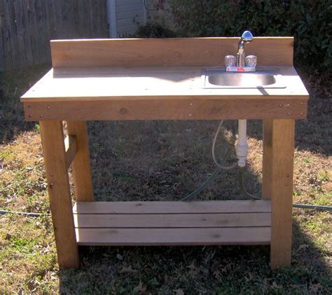 Potting Benches With Stainless Steel Sink And Running Water Outdoor