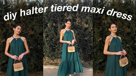 Diy Halter Tiered Maxi Dress Easy Tutorial Regine Morales Youtube