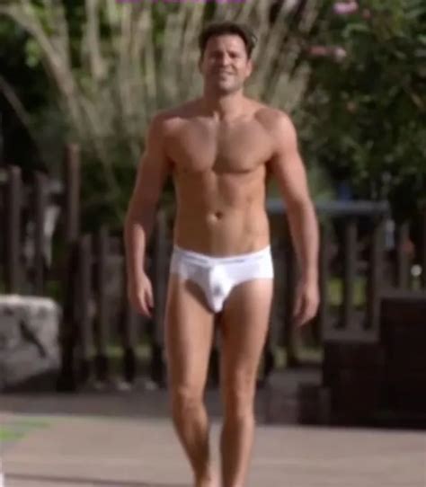 Mark Wright Treats Fans To His Sizeable Bulge As He Struts His Stuff In