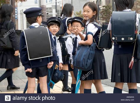 Japanese School Children Stock Photos And Japanese School Children Stock
