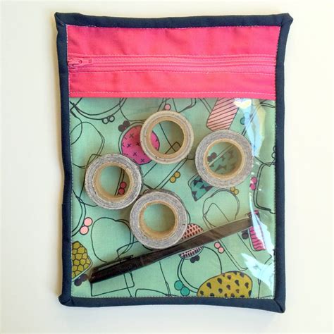 Vinyl Zip Pouch Tutorial With Cotton And Steel Fabric