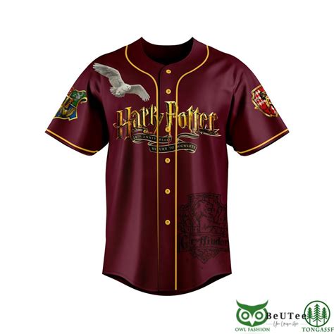 Premium Harry Potter Slytherin Style Baseball Jersey Owl Fashion Shop