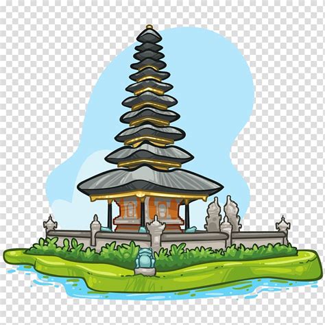 Free Download Tower Beside Water Artwork Balinese People Galungan Nyepi Barong Bali