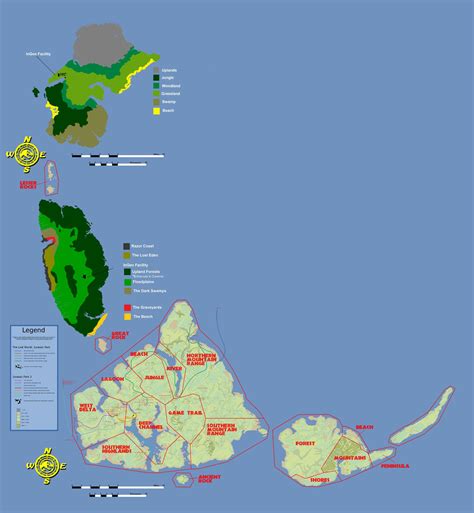 Isla Sorna And Isla Nublar Maps
