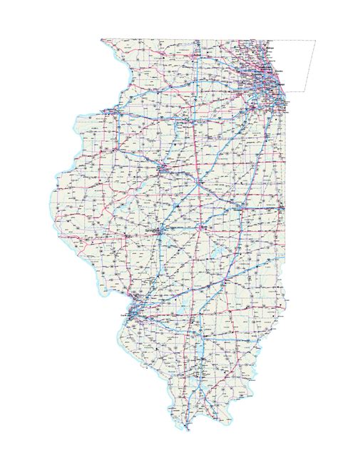 Illinois Maps Illinois Map Illinois Road Map Illinois State Map