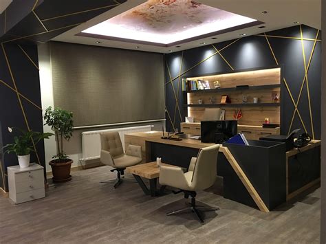 Müdür Odası Tasarımı On Behance Office Interior Design Modern Small