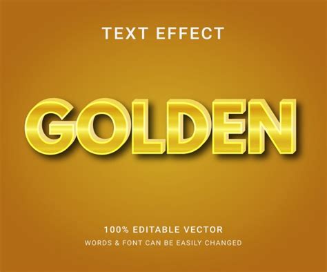 Premium Vector Golden Full Editable Text Effect