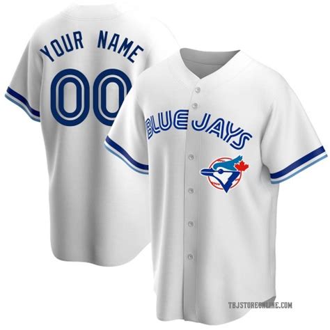 Custom Toronto Blue Jays Youth Replica Home Cooperstown Collection