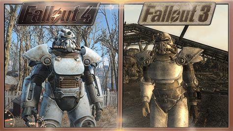 These yellow stations can be found in many settlements, as well as various garages or bases of the brotherhood of steel. Fallout 3 vs. Fallout 4 - Power Armor Comparison - YouTube