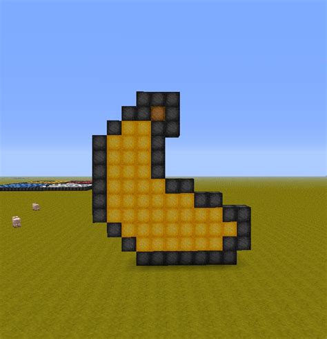 Minecraft Banana Pixel Art