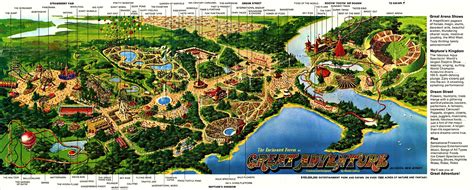 Theme Park Maps Theme Park Map Adventure Map Greatest Adventure