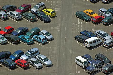 Crowded Carpark Full Of Cars Photograph By Sami Sarkis Pixels