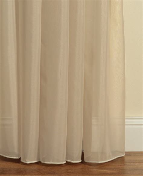Plain Beige Voile Curtain Made To Measure From Net Curtains Direct