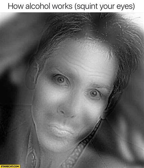 How Alcohol Works Squint Your Eyes Optical Illusion Trick