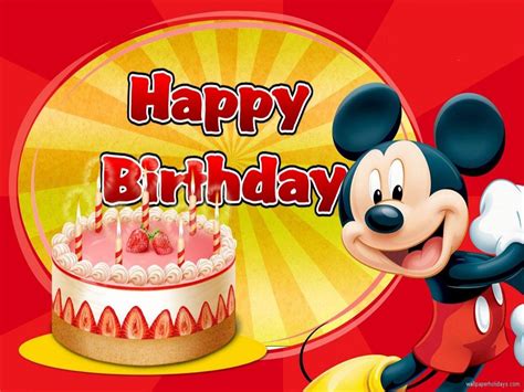 Happy Birthday Mickey Mouse Images Enbest