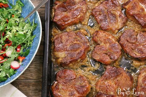 Roasted Pork Chops With Onions ByLena Com