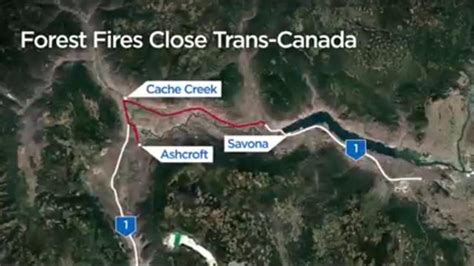 This 'travel news' services website is privately owned. BC wildfires lead to a number of highway closures ...