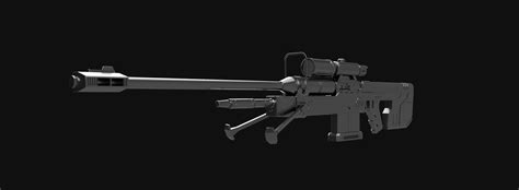 Sniper Rifle System 99d Series 2 Anti Matériel And Laser Designator 3d