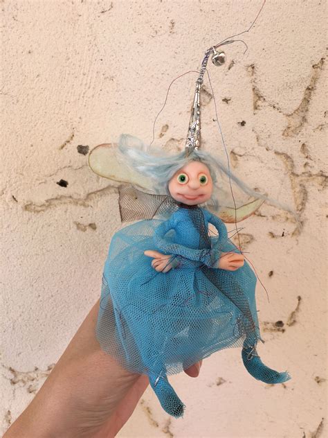Blue Tooth Fairy Woodland Fairy Ooak Fairy Fairy Miniature Etsy