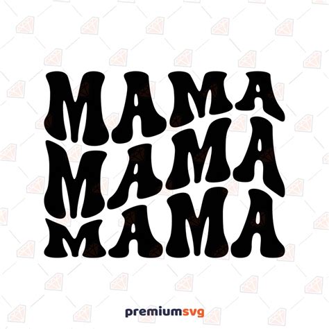 Retro Mama Svg Groovy Svg For Cricut Silhouette Cameo Premiumsvg