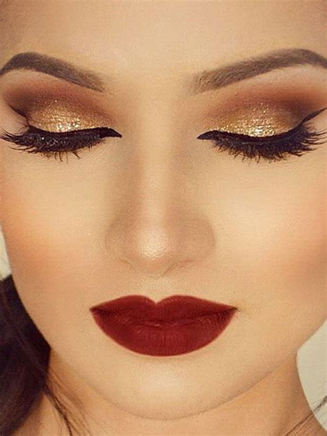 15 Christmas Face And Eye Party Makeup Ideas For Girls And Women 2017