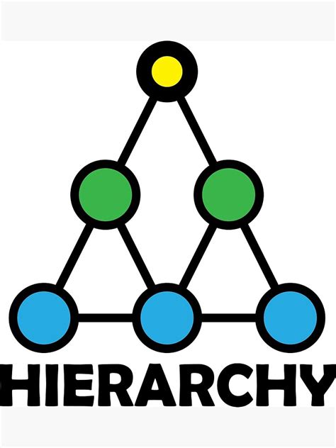 Hierarchy Symbol Art Print For Sale By Ccg6271 Redbubble