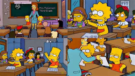 The Simpsons Bart And Lisa In Third Grade By Dlee1293847 On Deviantart