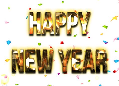 كلمة سنة جديدة سعيدة Png شفافة Png All