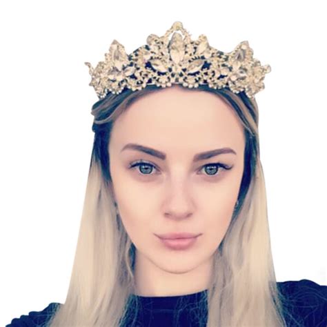 Gold Crown Princess Tiara Headband Vintage Baroque Diadem Crown For