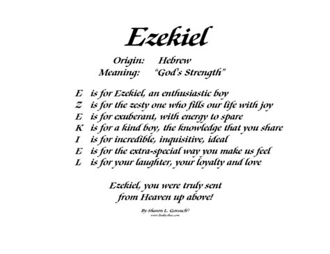 Meaning Of Ezekiel Lindseyboo