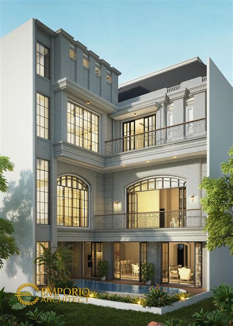 Desain Rumah Mediteran 4 Lantai Bapak Salim di Jakarta 7474 - #