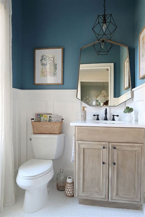 Perfect powder room ideas are always a fun distraction, right? Modern Coastal Powder Room: REVEAL | Porch Daydreamer