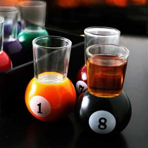 It has a weight of 1 and increases the luck stat by 1 point (up to a maximum of 10) as long as it is carried in one's inventory. Billiard Ball Shot Glasses » Petagadget