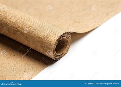 Hemp Paper Texture High Resolution Isolated On White Background