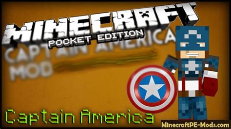 Yüzlerce blok, hayvanlar, tehlikeli yaratıklar ve dahası parmaklarınızın ucunda olacaktır. Captain America Minecraft PE Mod 1.6.0, 1.5.3, 1.5.2, 1.4.4 Download